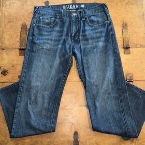Men's GUESS Regular Rebel Straight Jeans Size 34X32
